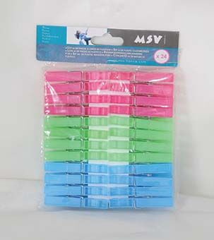 24 אטבי כביסה מפלסטיק