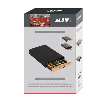 מתקן מגירה ל60 קפסולות - ולהנחת מכונת אספרסו