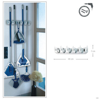 מתלה חזק במיוחד לתליית מטאטאים/מגב ועוד